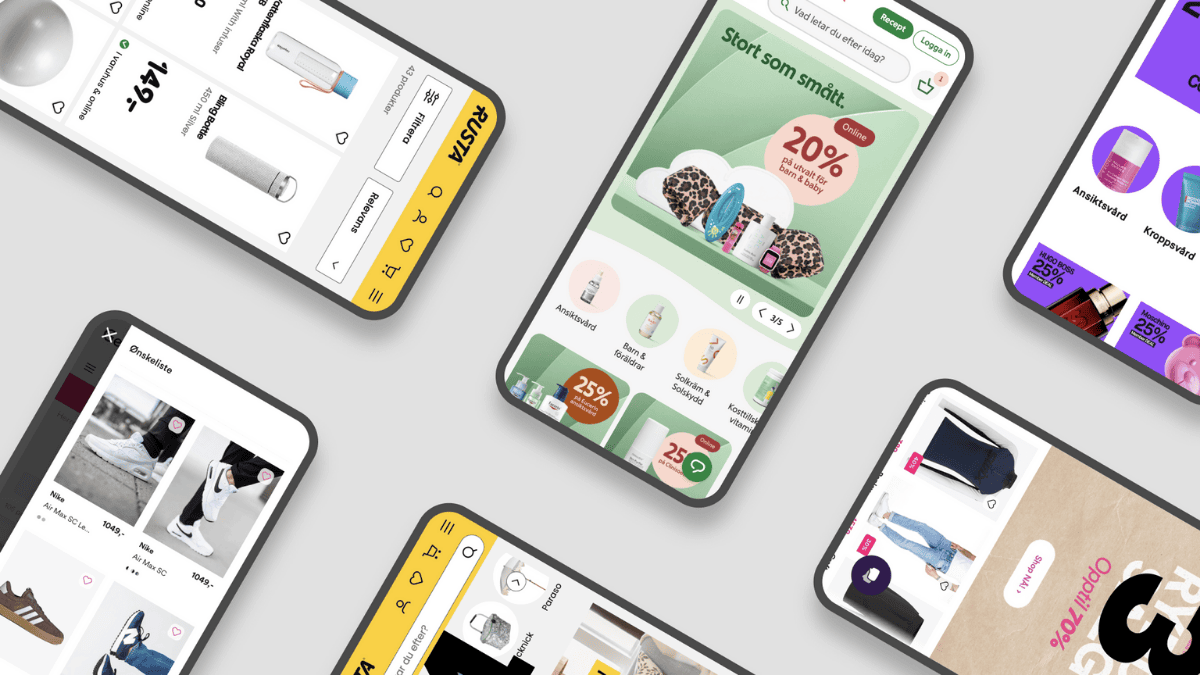 Avensia's customer's websites